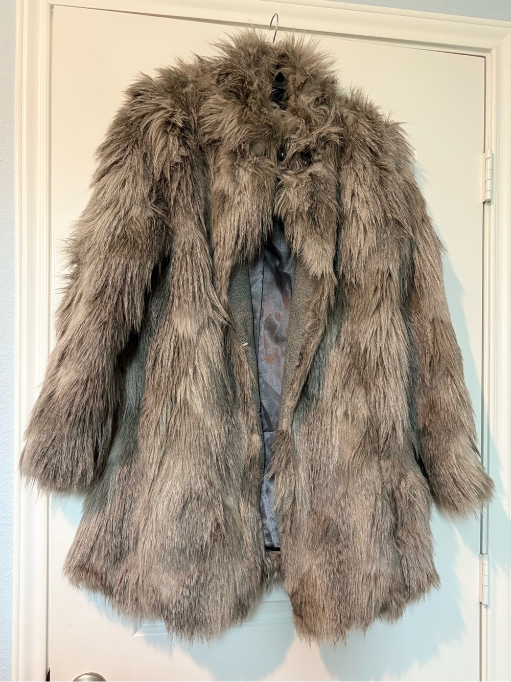 Plenty by Tracy Reese Taupe Faux Fur Jacket
